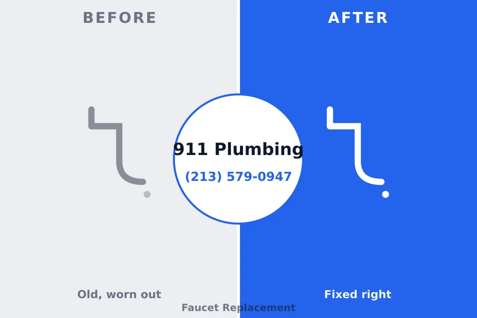Before and after: plumbing company Inkerman, PA